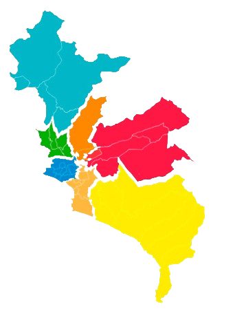 Mapa de cobertura distrital